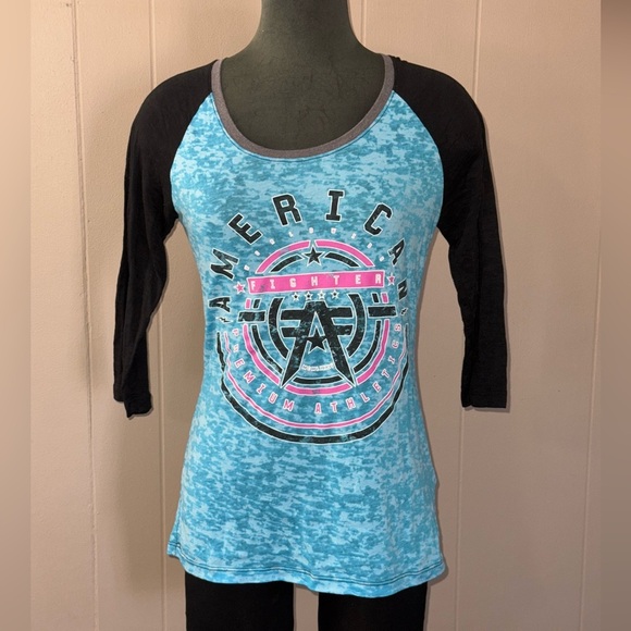 American Fighter • 3/4 Sleeve Baseball Tee - Picture 1 of 7